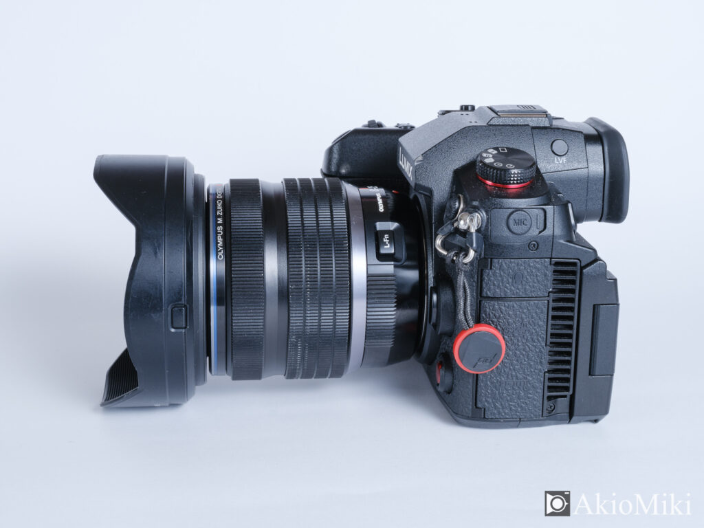 GH6とM.ZUIKO DIGITAL ED 8-25mm F4.0 PROの装着例