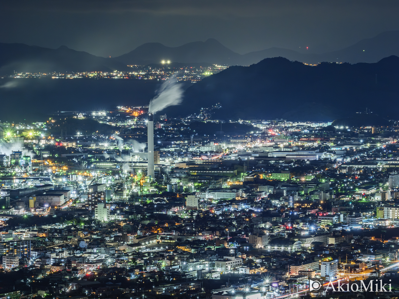 愛媛県　具定展望台　夜景