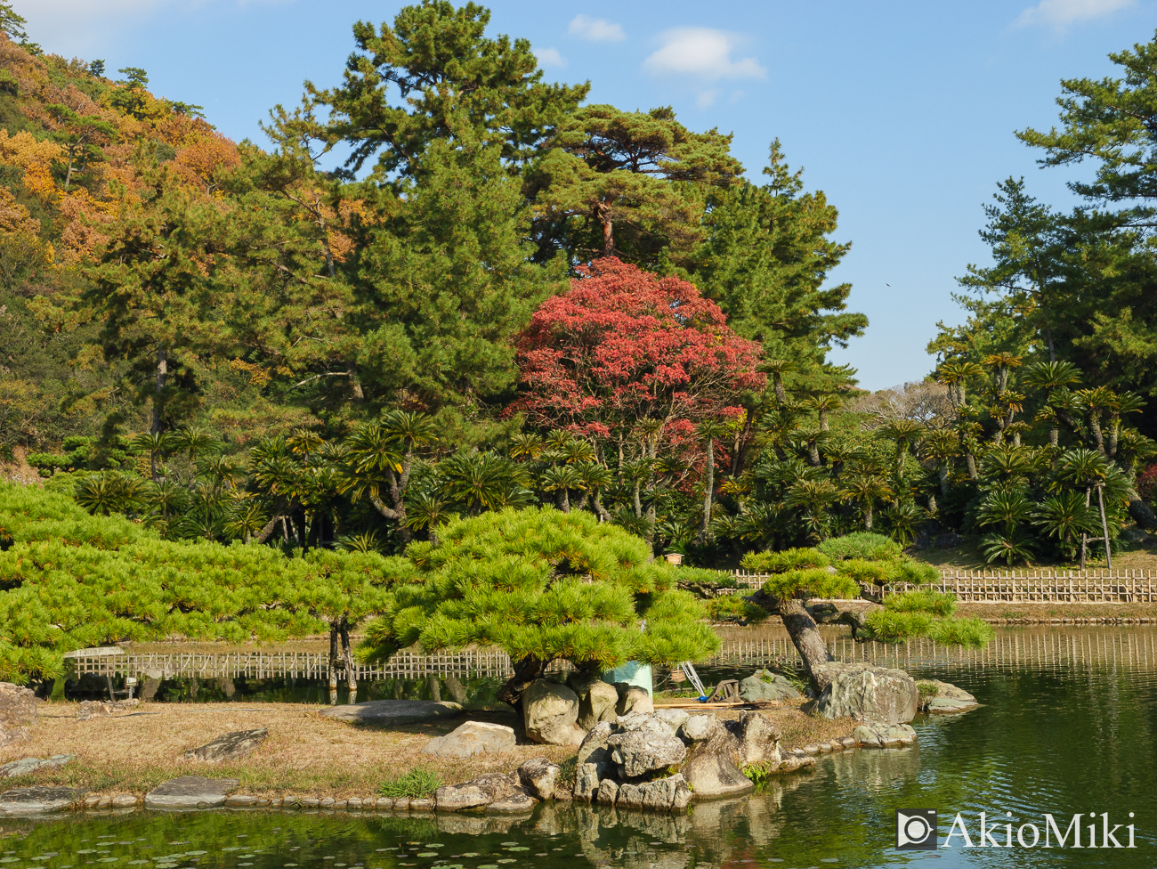 秋の栗林公園　昼