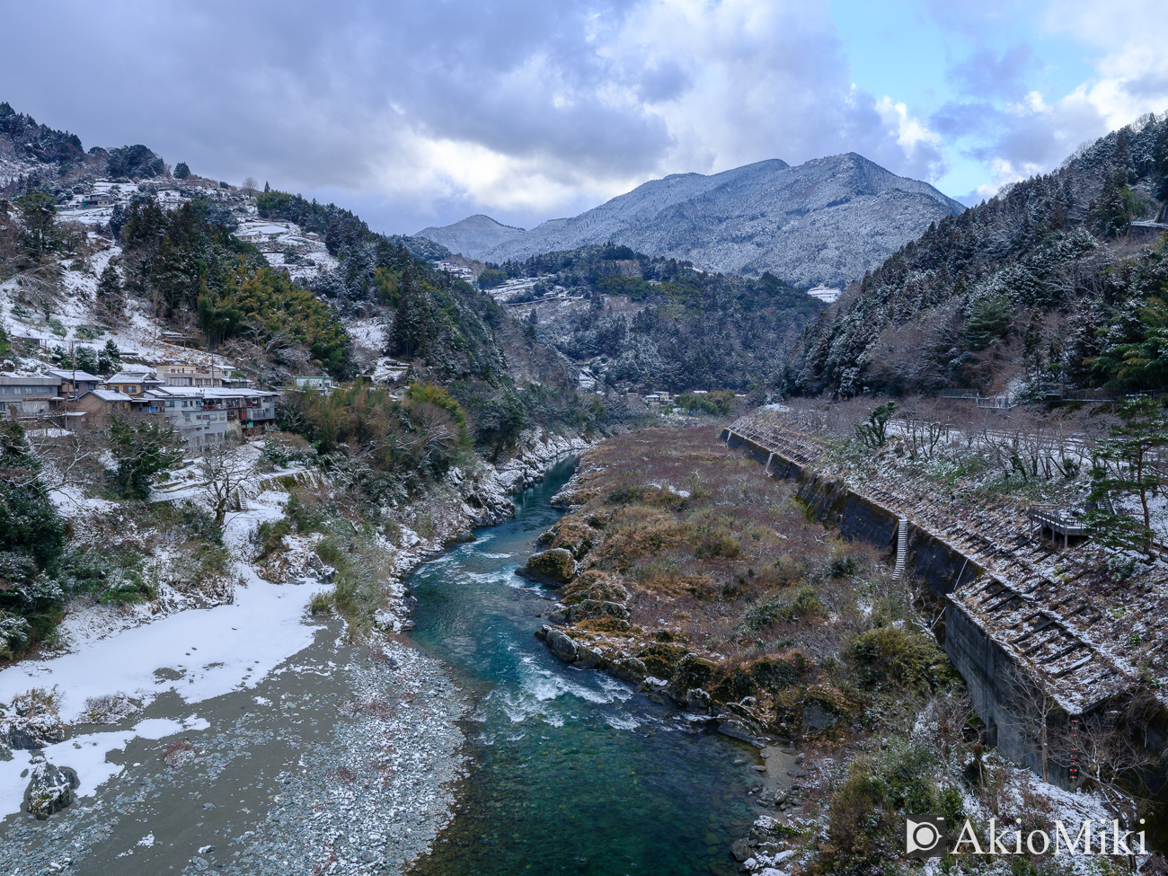 冬の大歩危　徳島県