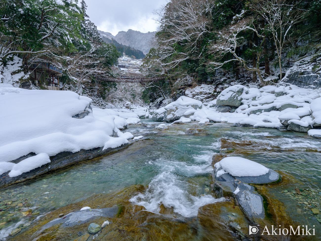 冬の祖谷のかずら橋　徳島県