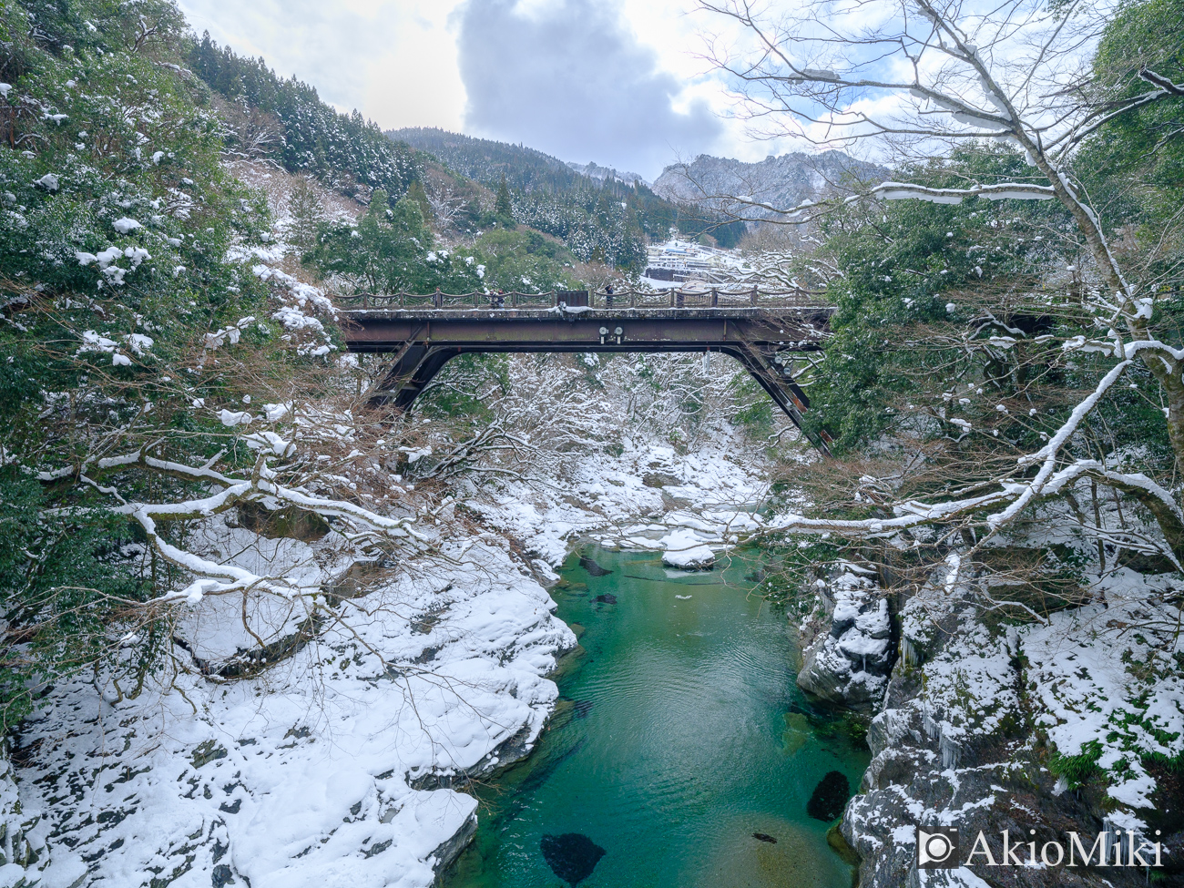 冬の祖谷のかずら橋　徳島県